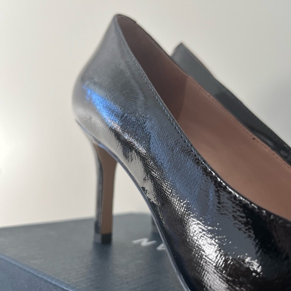Cole Haan Gabbie Pump 80mm Black Saffiano Leather Patent - Picture 3 of 14
